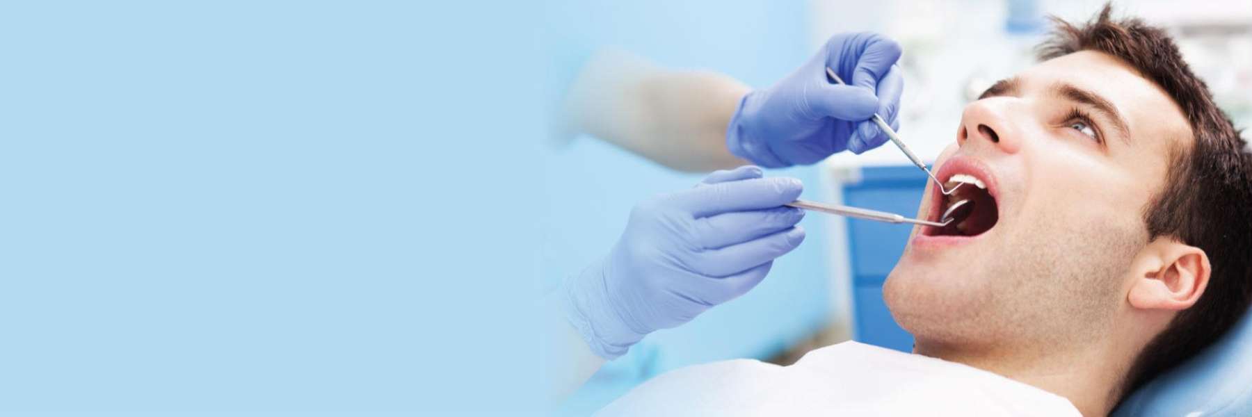 white hills man getting dental treatment